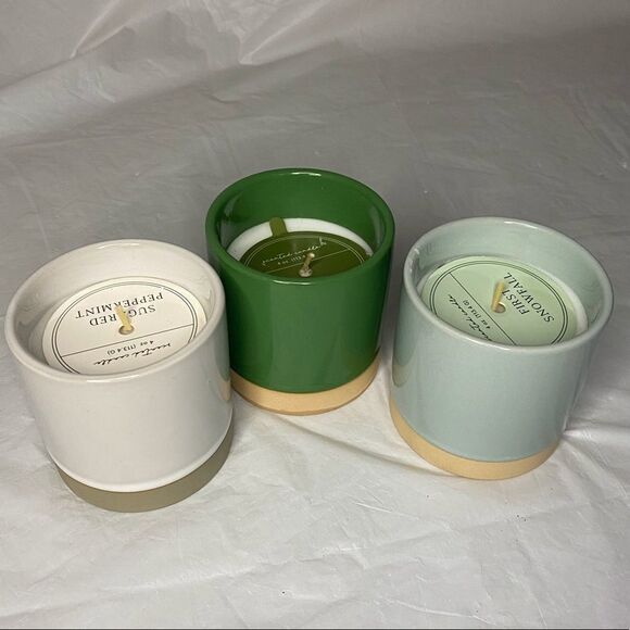 Assorted Frangrances Set of 3 Scented Holiday Candles - Picture 1 of 4